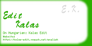 edit kalas business card